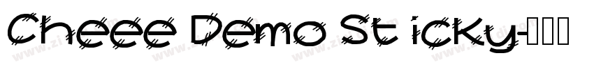 Cheee Demo Sticky字体转换